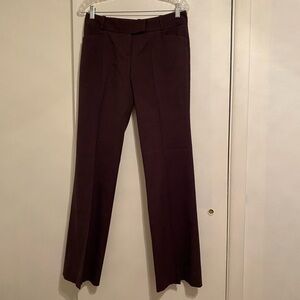 The Limited Cassidy Fit Dark Brown Plaid Women's Size 4 Boot Cut Flare Pants